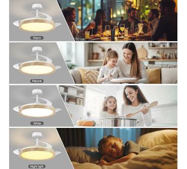 Produktbild Ateroll Deckenventilator mit Beleuchtung (Ø106 cm)