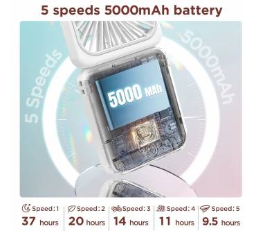 Produktbild EasyAcc Tischventilator mit Spiegel