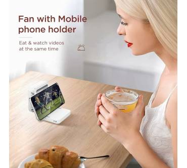 Produktbild EasyAcc Tischventilator mit Spiegel