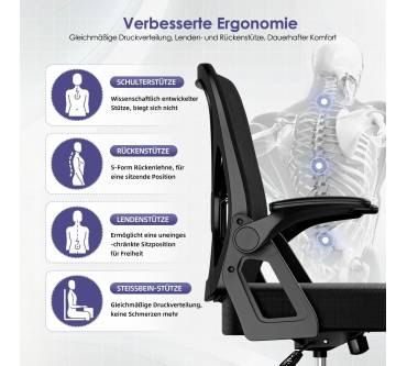 Produktbild Daccormax Chefsessel aus Mesh, Ergonomischer Schreibtischstuhl