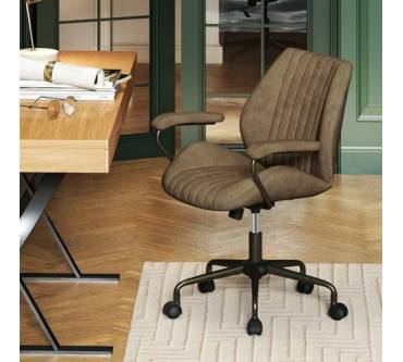 Produktbild Costway Ergonomischer Bürostuhl Drehstuhl mit Gepolsterten Armlehnen Computerstuhl