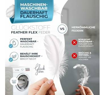 Produktbild Glückstoff Daunenkissen