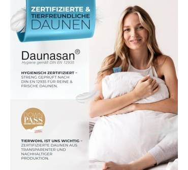 Produktbild Glückstoff Daunenkissen