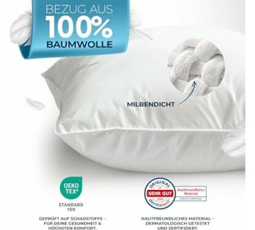 Produktbild Glückstoff Daunenkissen