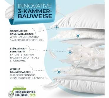 Produktbild Glückstoff Daunenkissen