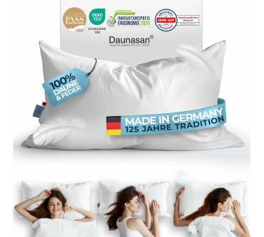 Produktbild Glückstoff Daunenkissen