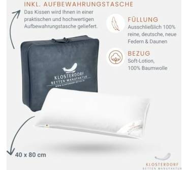 Produktbild Klosterdorf Bettenmanufaktur Dreikammer Kopfkissen „fürstlich“