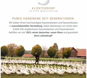 Produktbild Klosterdorf Bettenmanufaktur Dreikammer Kopfkissen „fürstlich“