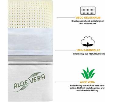 Produktbild Siebenschläfer Orthopädisches Nackenstützkissen mit AloeVera-Bezug