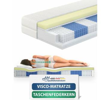 Produktbild AM-Qualitätsmatratzen Premium Visco-Taschenfederkernmatratze