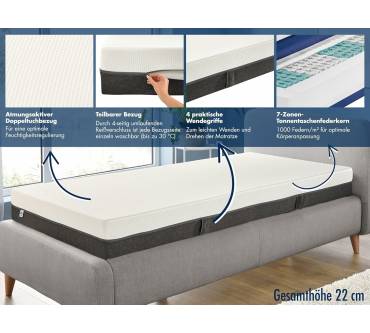 Produktbild Irisette Selin Tonnentaschenfederkernmatratze