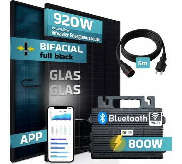 Produktbild Sunniva Balkonkraftwerk komplett (bifazial)