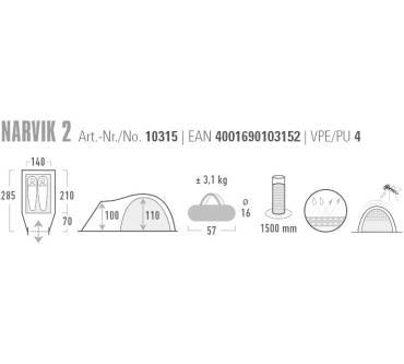 Produktbild High Peak Narvik 2