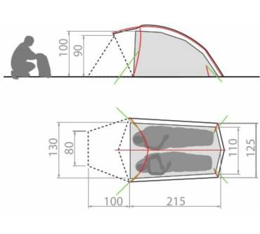 Produktbild Vaude Allround Taurus Trekkingzelt 2 Personen