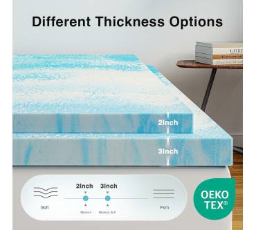 Produktbild Novilla Memory-Foam-Matratzenauflage (7,6 cm)