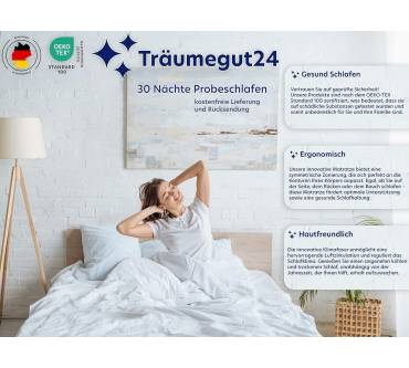 Produktbild Träumegut24 Ergonomische Kaltschaum Matratzenauflage