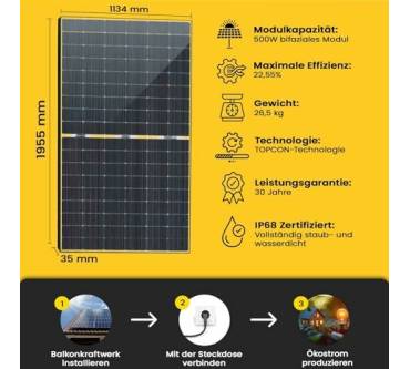 Produktbild EPP Solar 500w Balkonkraftwerk