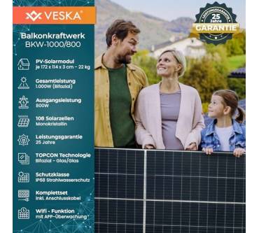 Produktbild VESKA Balkonkraftwerk 1000W