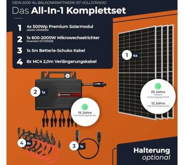 Produktbild Solarway 2000W Balkonkraftwerk