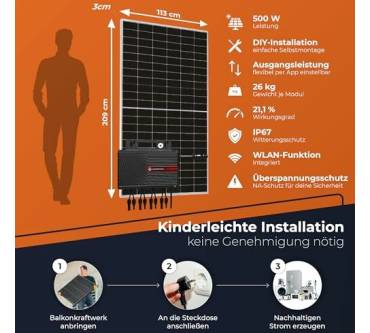 Produktbild Solarway 2000W Balkonkraftwerk