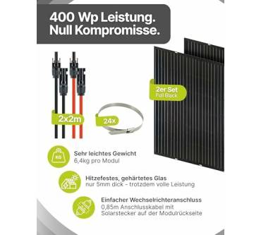 Produktbild Schwaiger Solarmodul 2er Set Slim-Line 400Wp