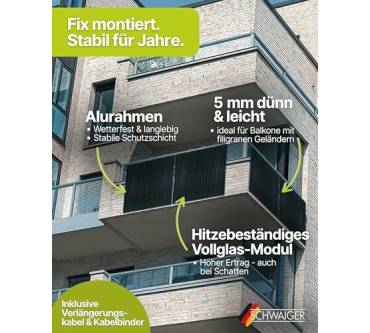 Produktbild Schwaiger Solarmodul 2er Set Slim-Line 400Wp