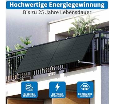 Produktbild Dyness Balkonkraftwerk 2600W mit 4800W Dyness Speicher + 4 x 500W Bifazial Solarmodule