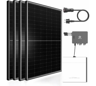 Produktbild Dyness Balkonkraftwerk 2600W mit 4800W Dyness Speicher + 4 x 500W Bifazial Solarmodule