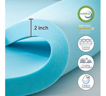 Produktbild Elemuse 7,6 cm Memory-Schaum Matratzen-Topper