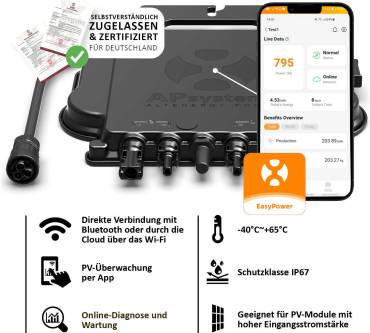 Produktbild Dura Sat Balkonkraftwerk 800W/1560Wp BF
