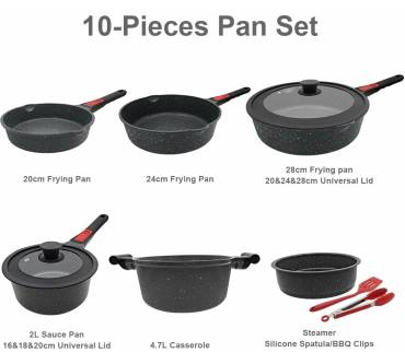 Produktbild AIKENBBKK Topf- und Pfannenset 10-teilig