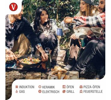 Produktbild VICTORIA Grillpfanne Emaillierte Gusseisen