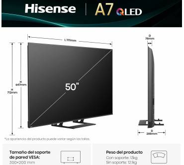 Produktbild Hisense 50A7Q