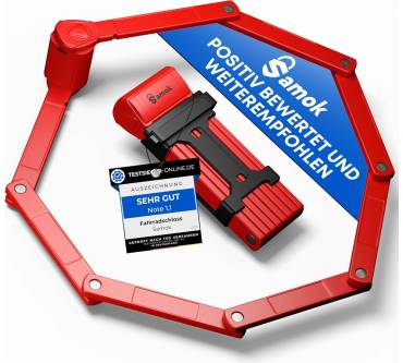 Produktbild Samok Faltschloss 120 cm mit Schlüssel