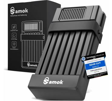 Produktbild Samok Fahrrad-Faltschloss 63cm inkl. Halterung