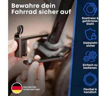 Produktbild Samok Fahrrad-Faltschloss 63cm inkl. Halterung