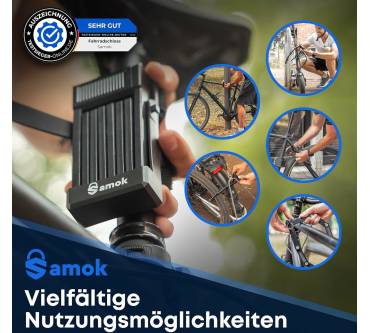 Produktbild Samok Fahrrad-Faltschloss 63cm inkl. Halterung