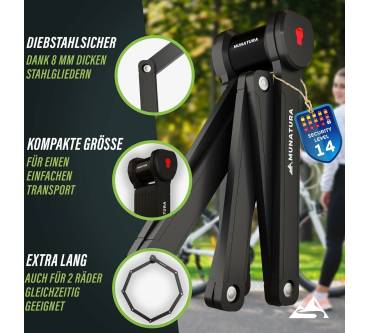 Produktbild Munatura Faltschloss Diebstahlsicher 120 cm