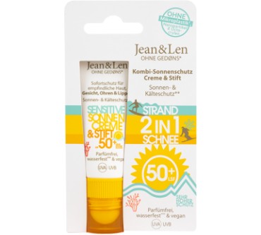 Produktbild Jean & Len 2in1 Sonnenschutz für Lippen und Gesicht LSF 50+