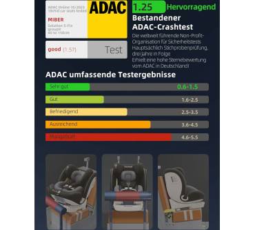 Produktbild Fourward Baby Autositz Kindersitz 360°drehbar mit Isofix