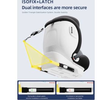 Produktbild Fourward Baby Autositz Kindersitz 360°drehbar mit Isofix