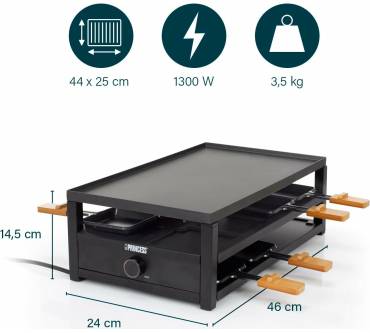 Produktbild Princess 162655 Raclette Black Steel