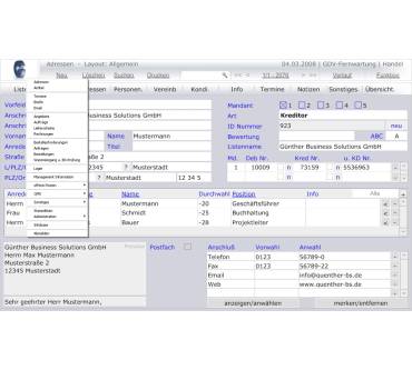 Produktbild Günther Business Solutions advanter sales