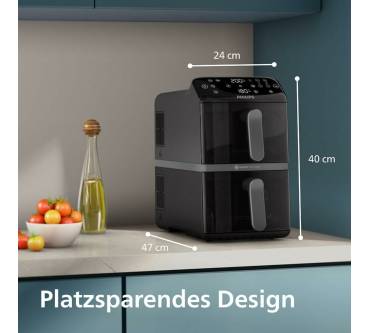 Produktbild Philips Airfryer 4000 Series Stacked Dual Basket NA460/00