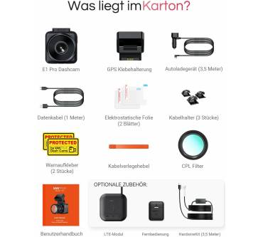 Produktbild Vantrue Element 1 Pro