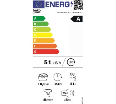 Produktbild Beko BM3WFU31041X