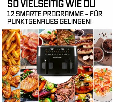 Produktbild Gourmetmaxx Doppelkammer Heißluftfritteuse 2x 4,5 L