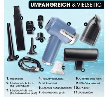 Produktbild Clean Maxx 2in1 Akku-Handstaubsauger (15509)