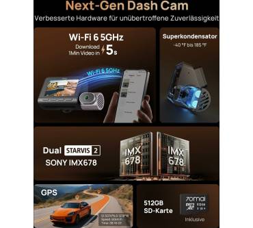 Produktbild 70mai Dashcam 4K T800