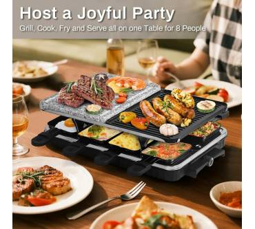 Produktbild HengBO 3-in-1 Raclette Grill 8 Personen